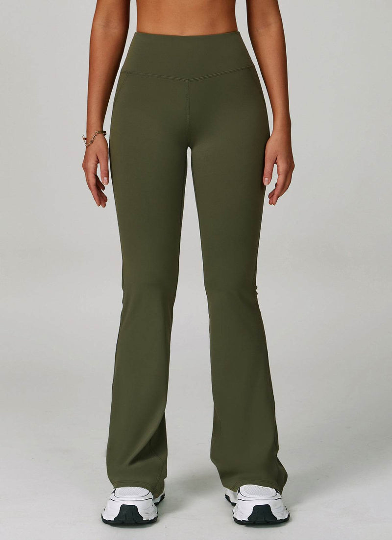 High Waist Tummy Control Running Flared Pant