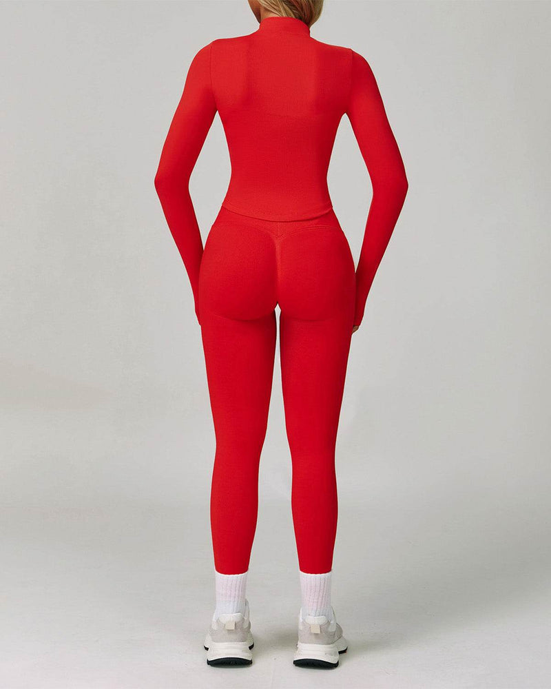 3 Pieces Activewear Set with Bra, Jacket and Legging