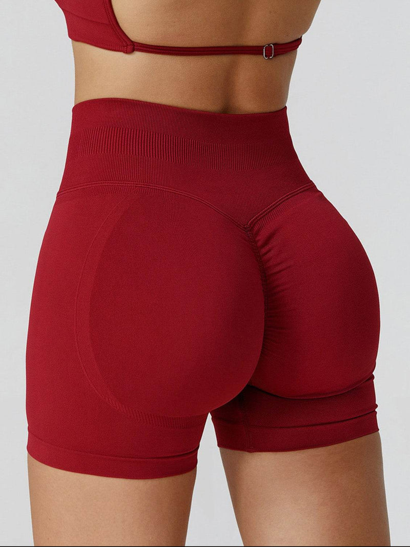 High Waist Workout Short Tummy Biker Shorts