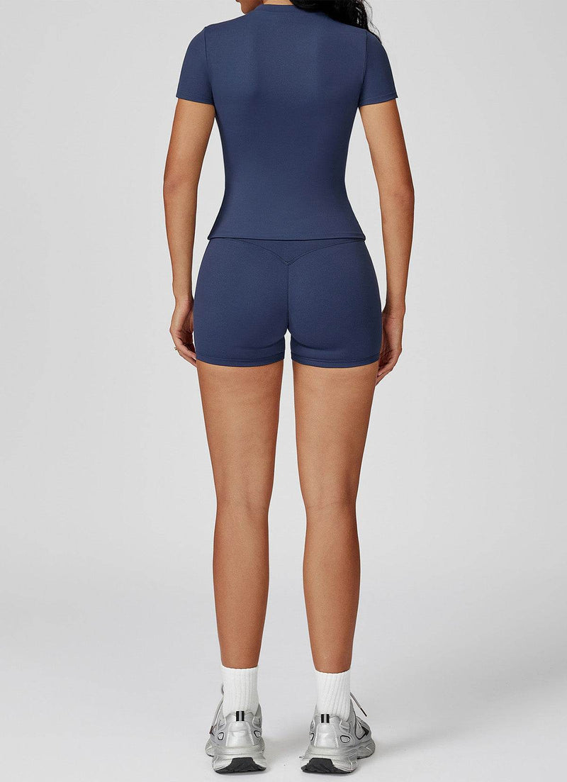 Sports Wear with Short Sleeve T-Shirt and Shorts