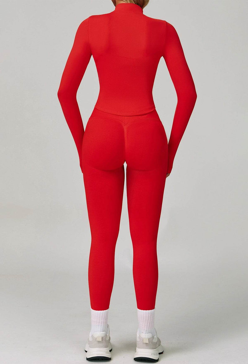 Activewear Set with Full Zip Jacket and Legging