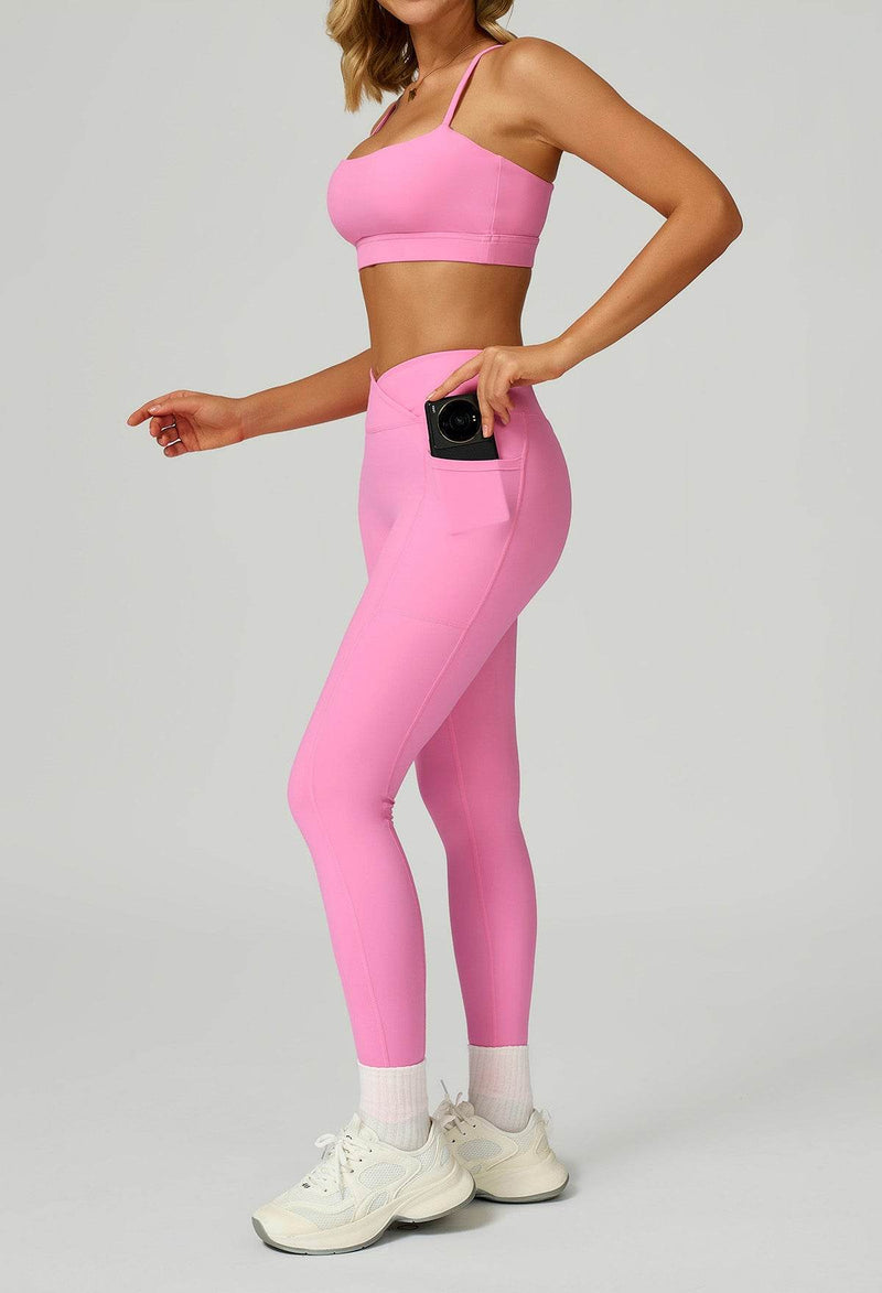 Activewear Set with Cross Back Bra and Legging