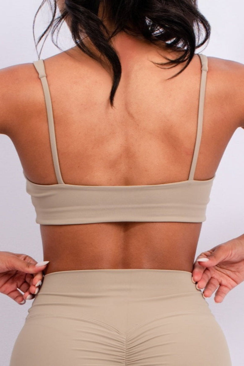 Classic Fit Sports Bra with Wide Straps