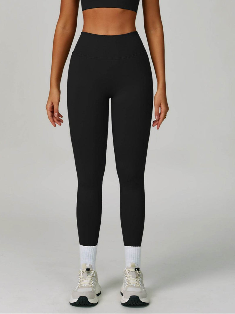 V Back High Waist Biker Legging