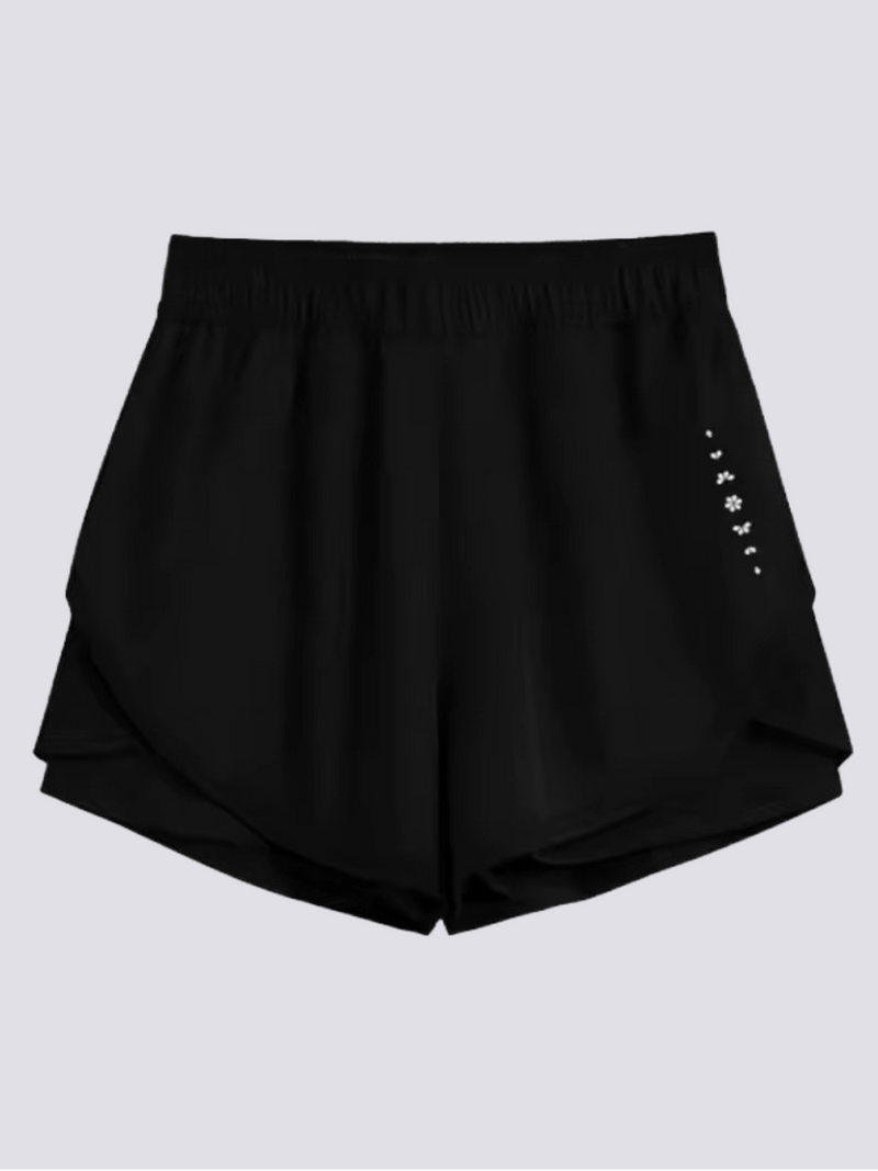 Women’s Athletic Shorts – 2 Piece Quick Dry Running & Yoga Pants