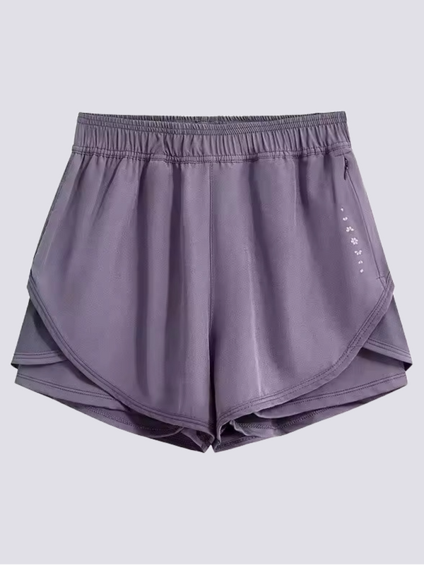 Women’s Athletic Shorts – 2 Piece Quick Dry Running & Yoga Pants